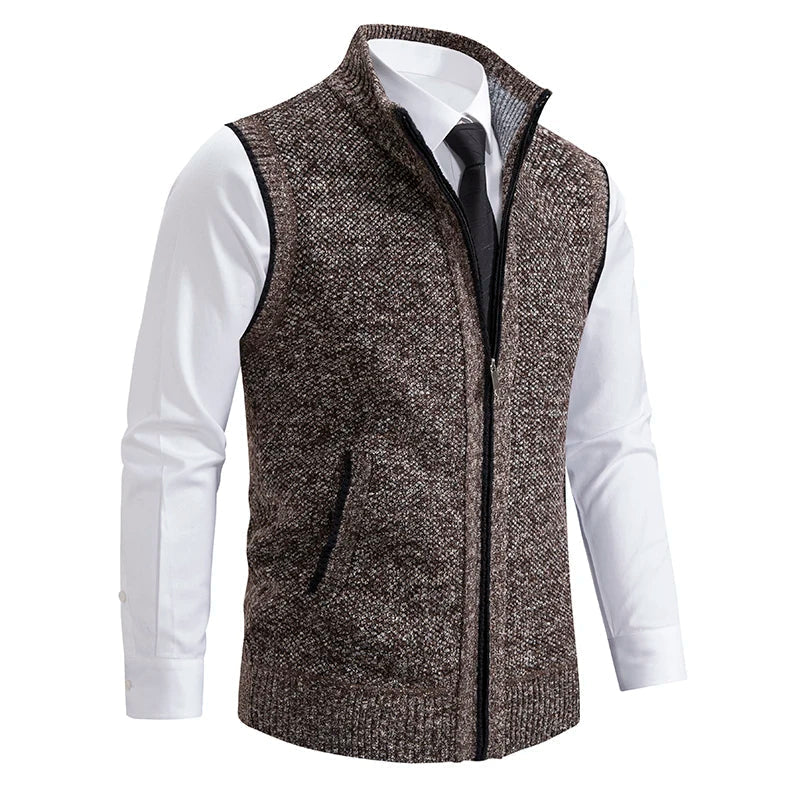 Kensington Wool Full-Zip Vest