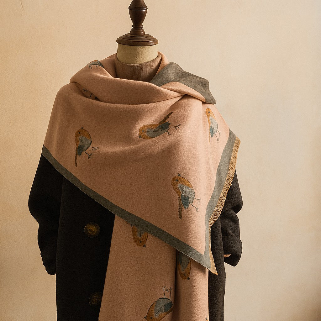 The Aviary Silk Scarf