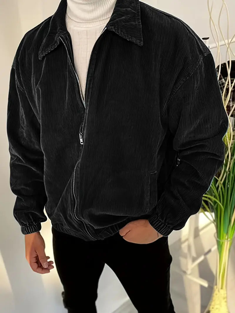 Bluehaven Corduroy Zip-Front Jacket