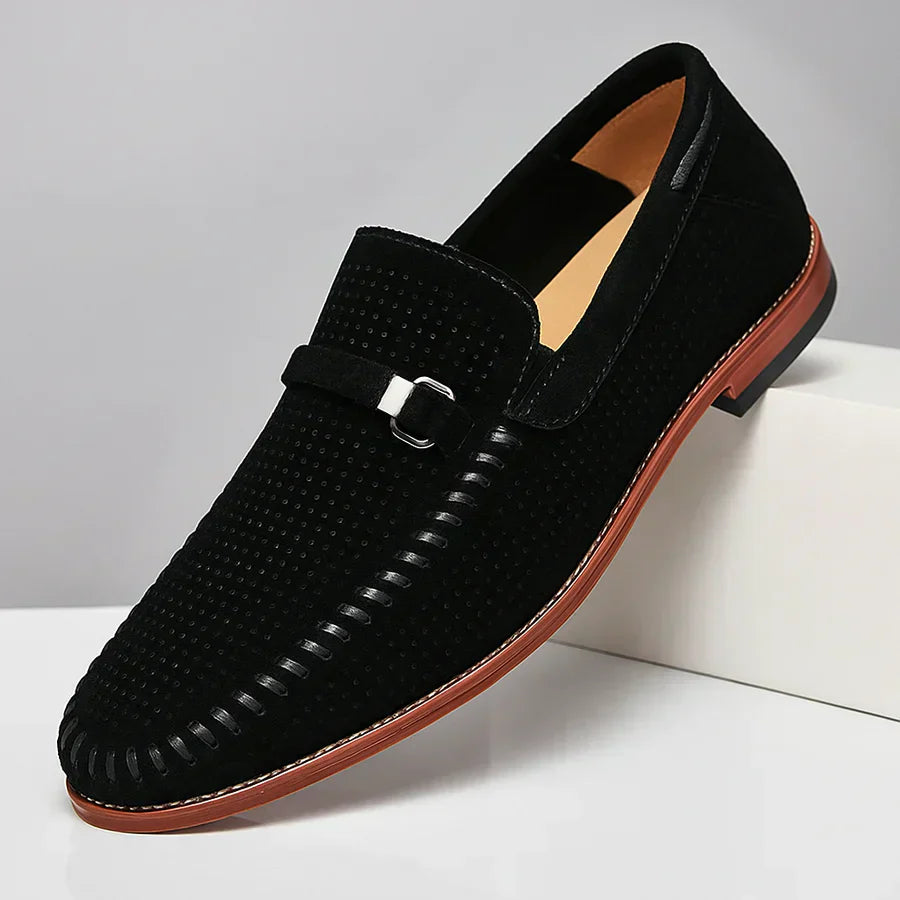 Lugano Handstitched Suede Loafers