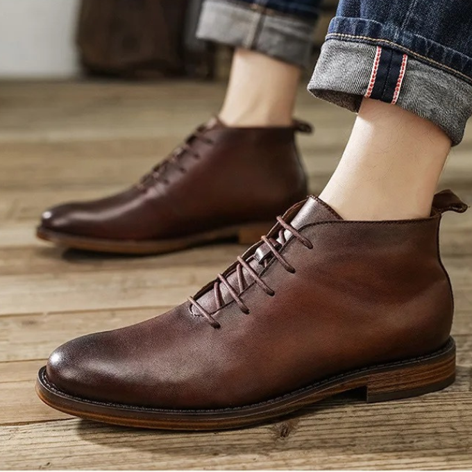 Camden Handcrafted Leather Ankle Boot
