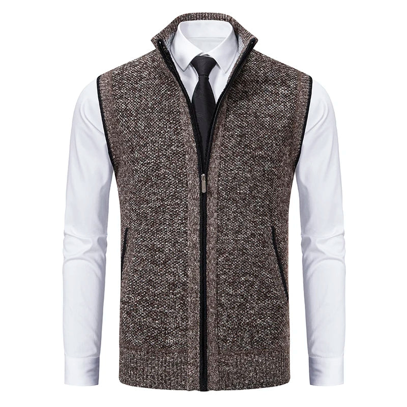 Kensington Wool Full-Zip Vest