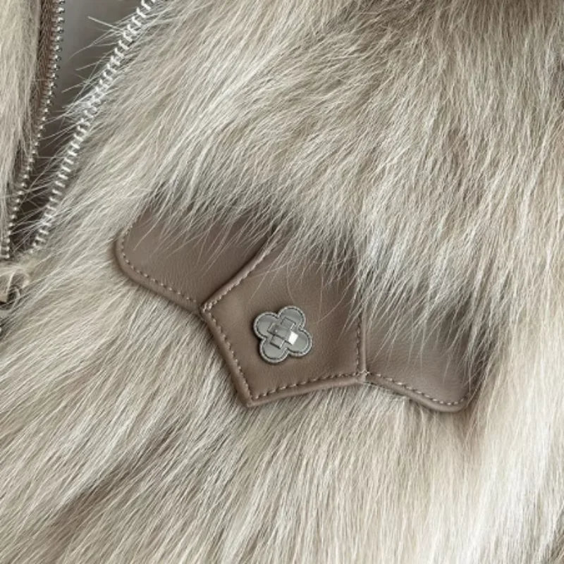 Veloura Faux Fur Cropped Jacket