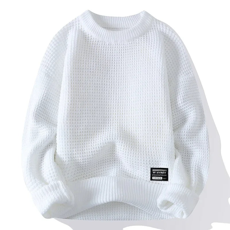 Marcello Waffle Crewneck Sweater