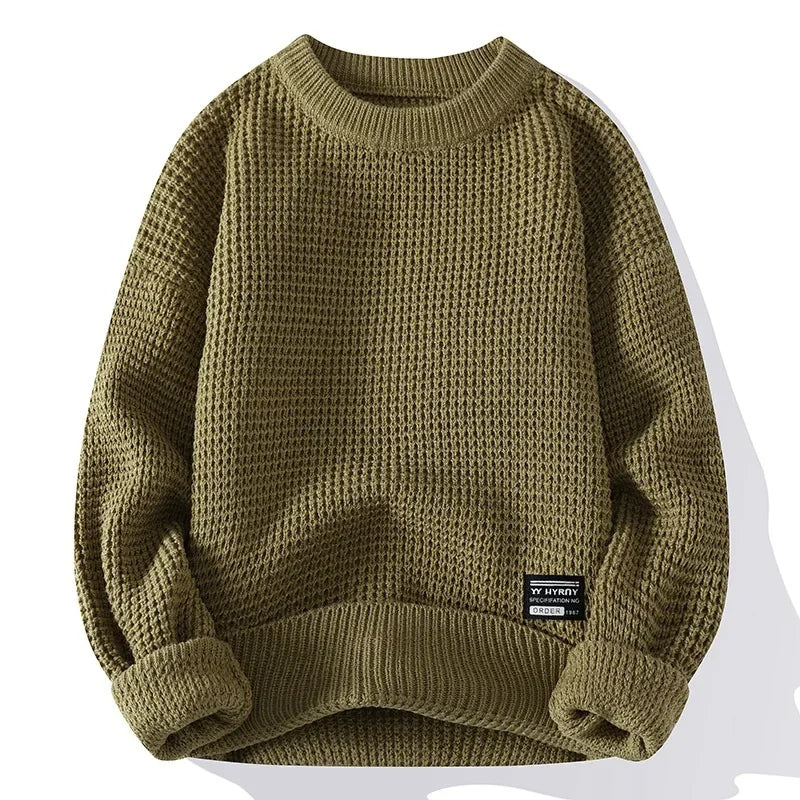 Marcello Waffle Crewneck Sweater