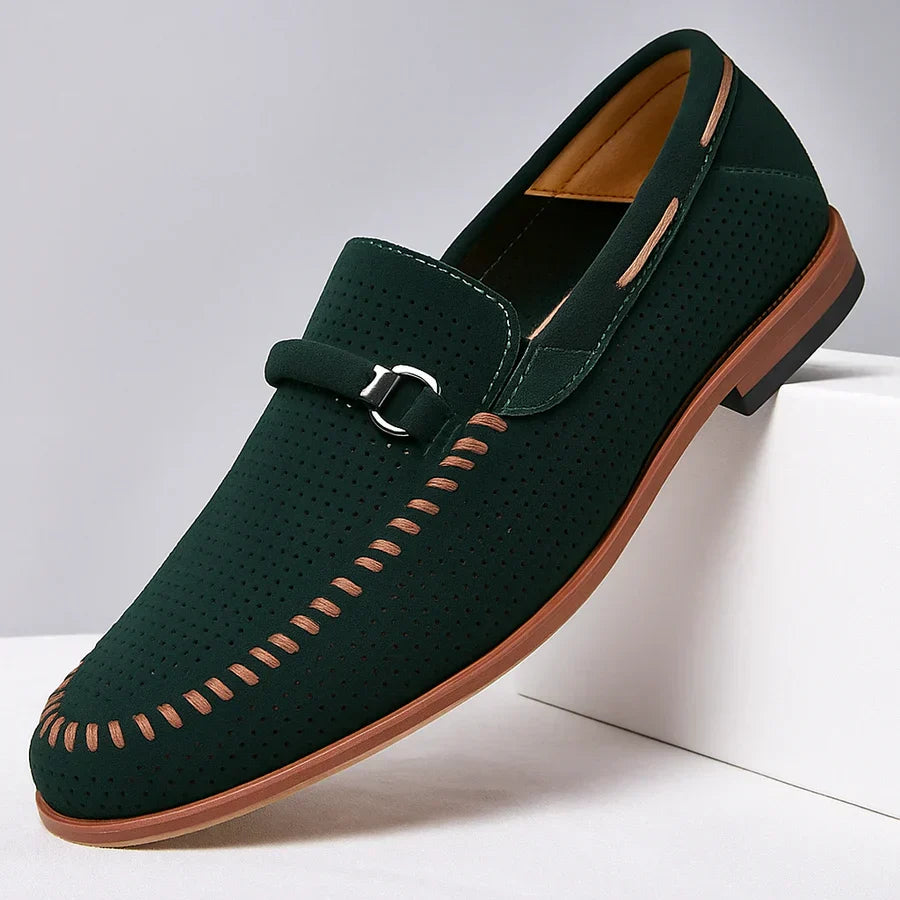 Lugano Handstitched Suede Loafers