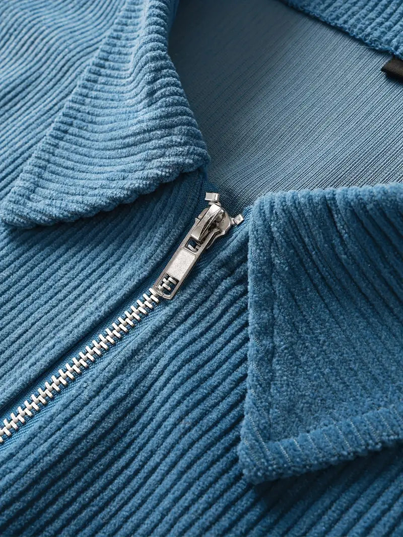 Bluehaven Corduroy Zip-Front Jacket
