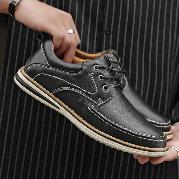 Camden Leather Moc Oxfords