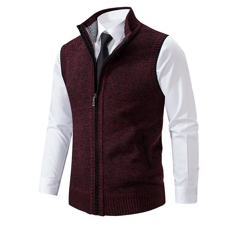 Kensington Wool Full-Zip Vest