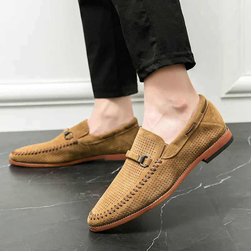 Lugano Handstitched Suede Loafers