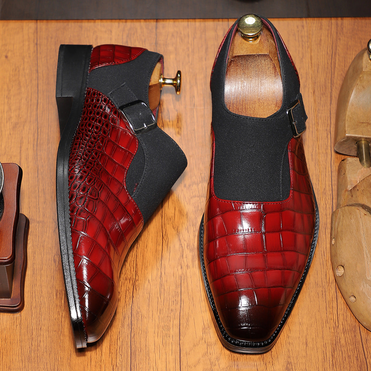 Valentini Signature Buckle Italian Loafers