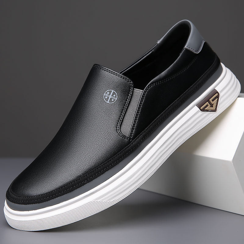 Allessio Genuine Leather Slip-Ons