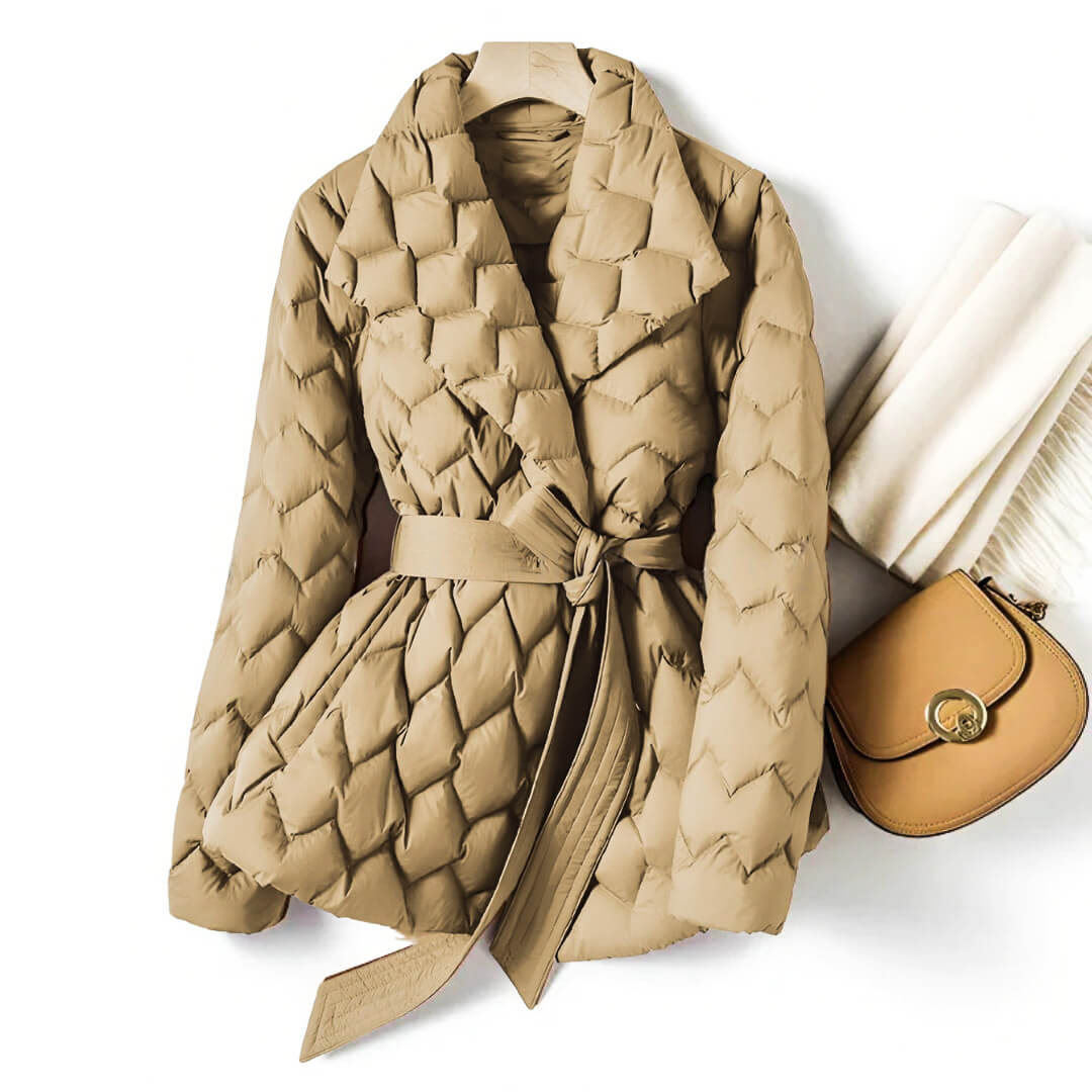 Amara Quilted Down Coat