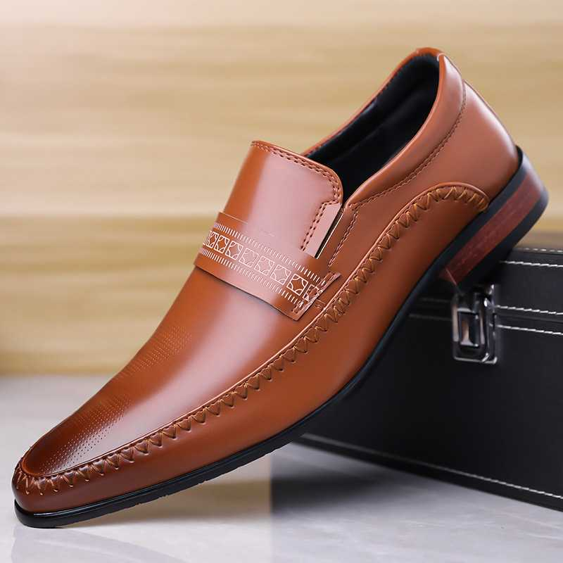 Harrow Crest Leather Loafers