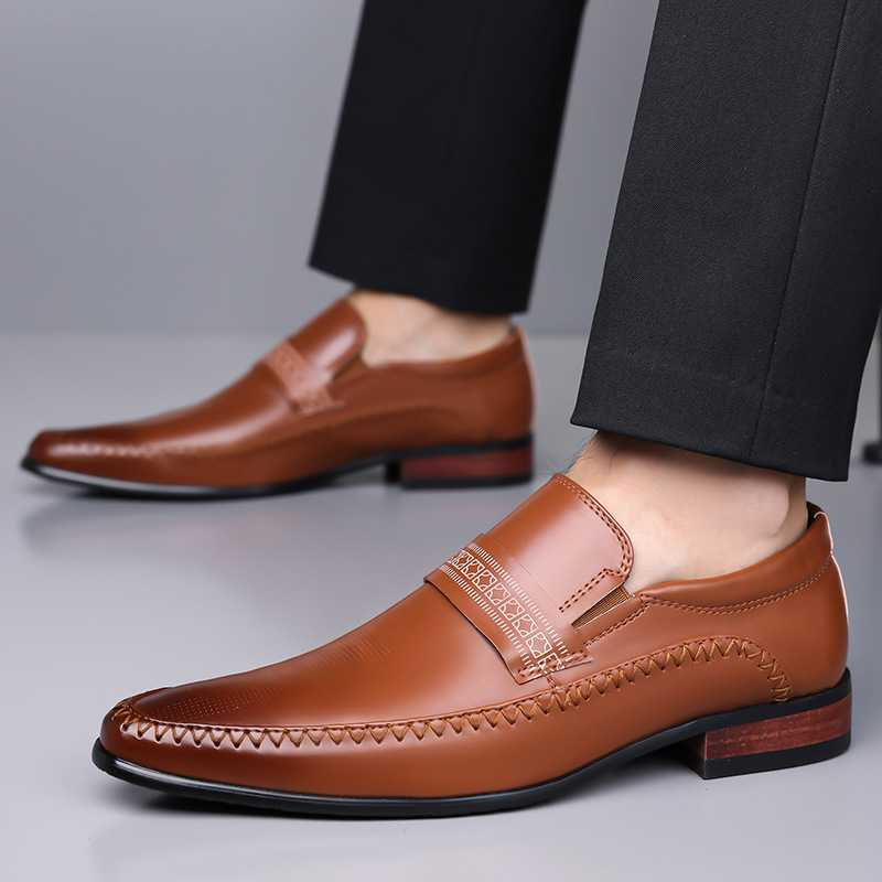 Harrow Crest Leather Loafers