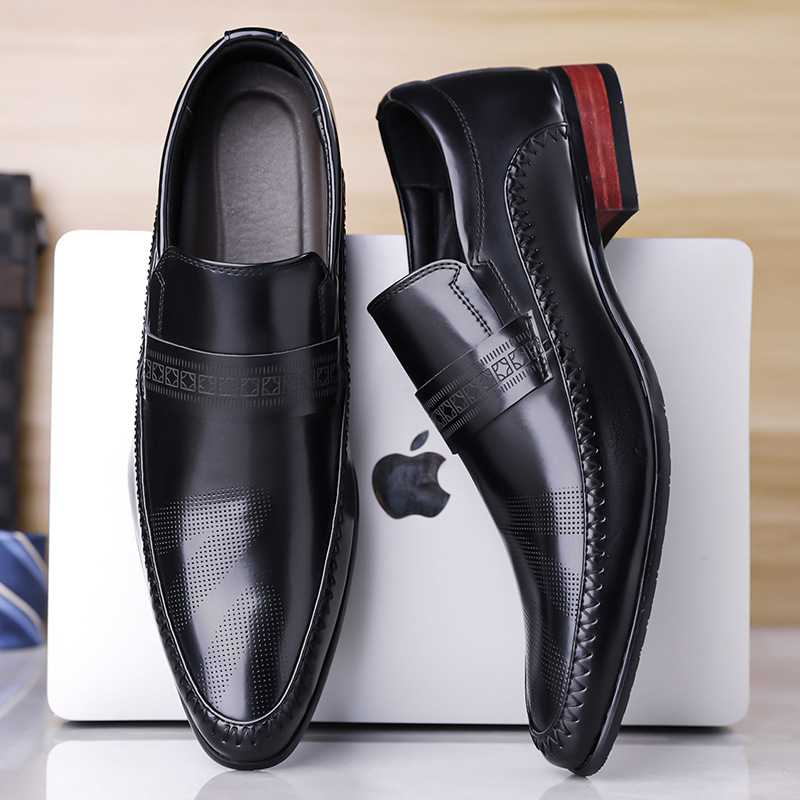 Harrow Crest Leather Loafers