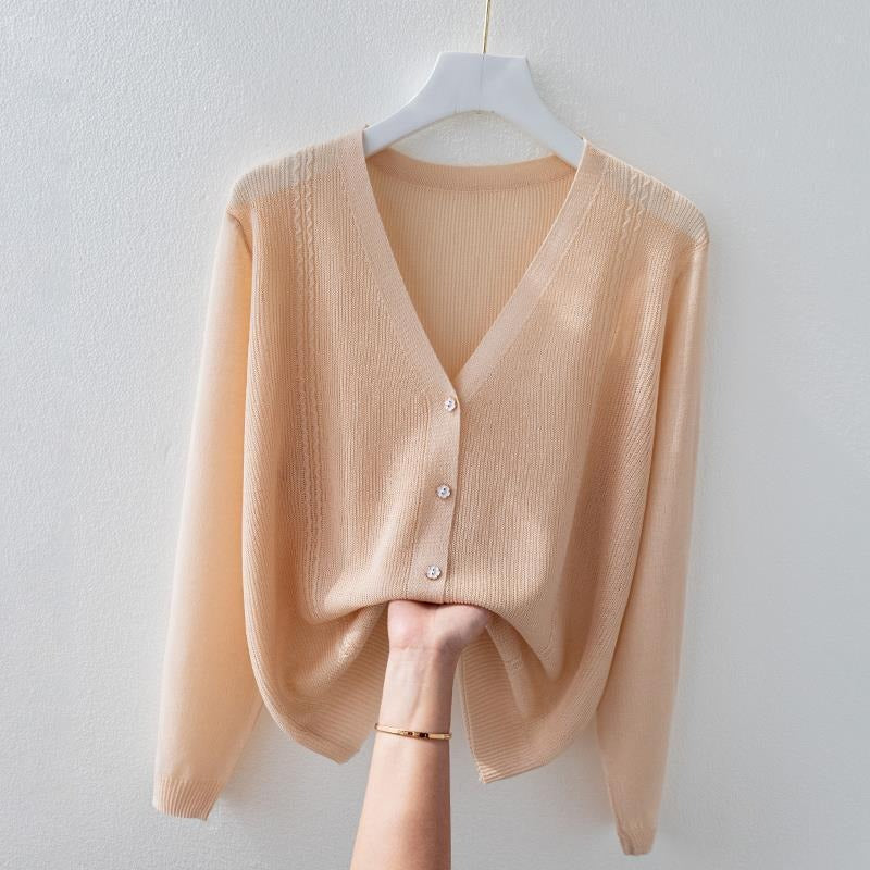 Mariah Knit Silk Cardigan