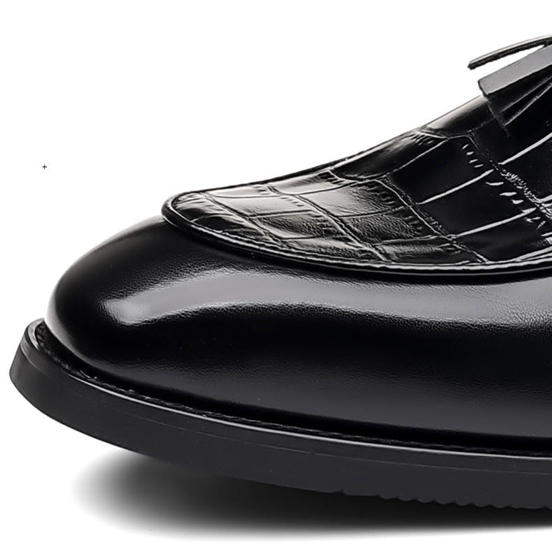 Belforte Croc-Embossed Tassel Loafer