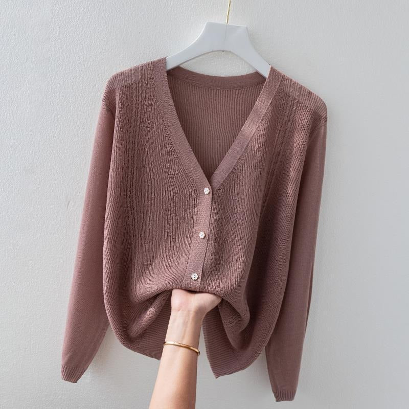 Mariah Knit Silk Cardigan