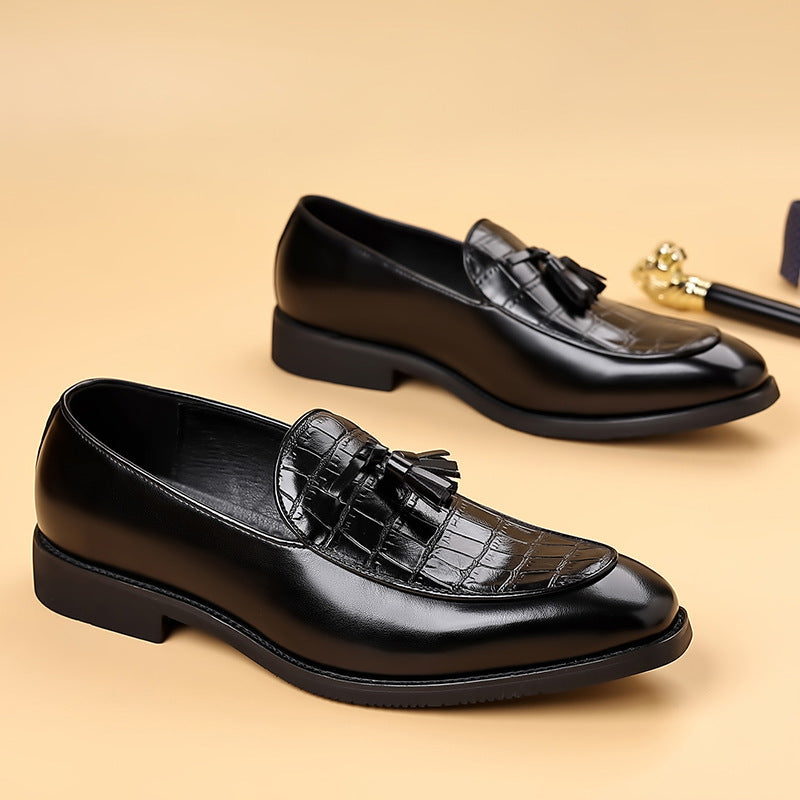 Belforte Croc-Embossed Tassel Loafer