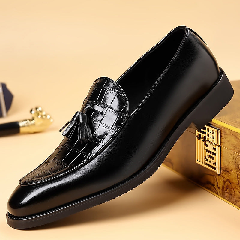 Belforte Croc-Embossed Tassel Loafer