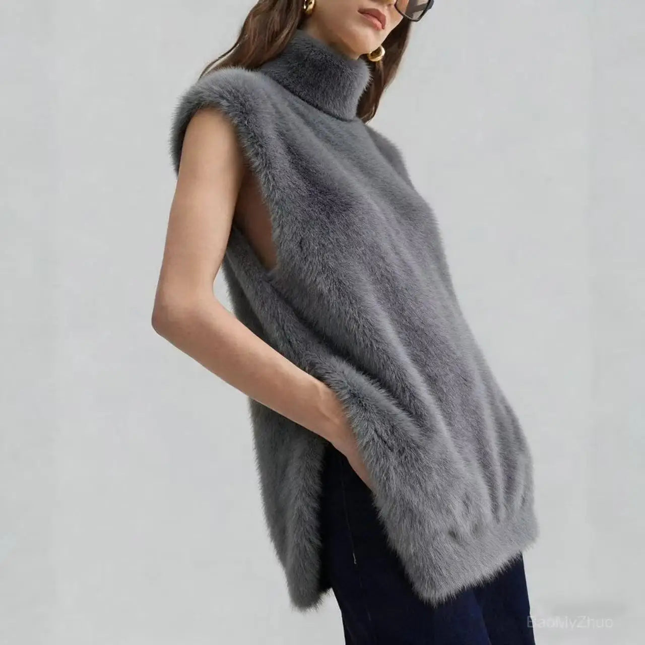 Marais Textured Cashmere Vest