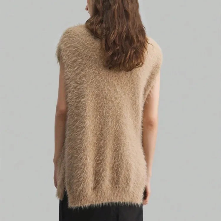 Marais Textured Cashmere Vest