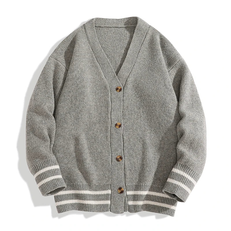 The Kingsley Striped Trim Cardigan