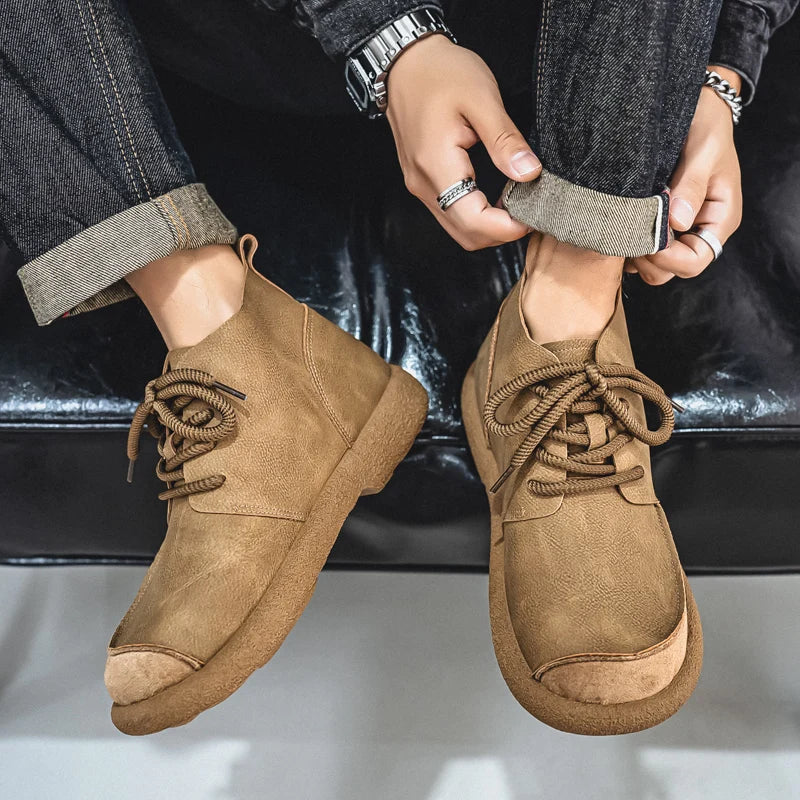 Fairmont Suede-Trim Ankle Boot