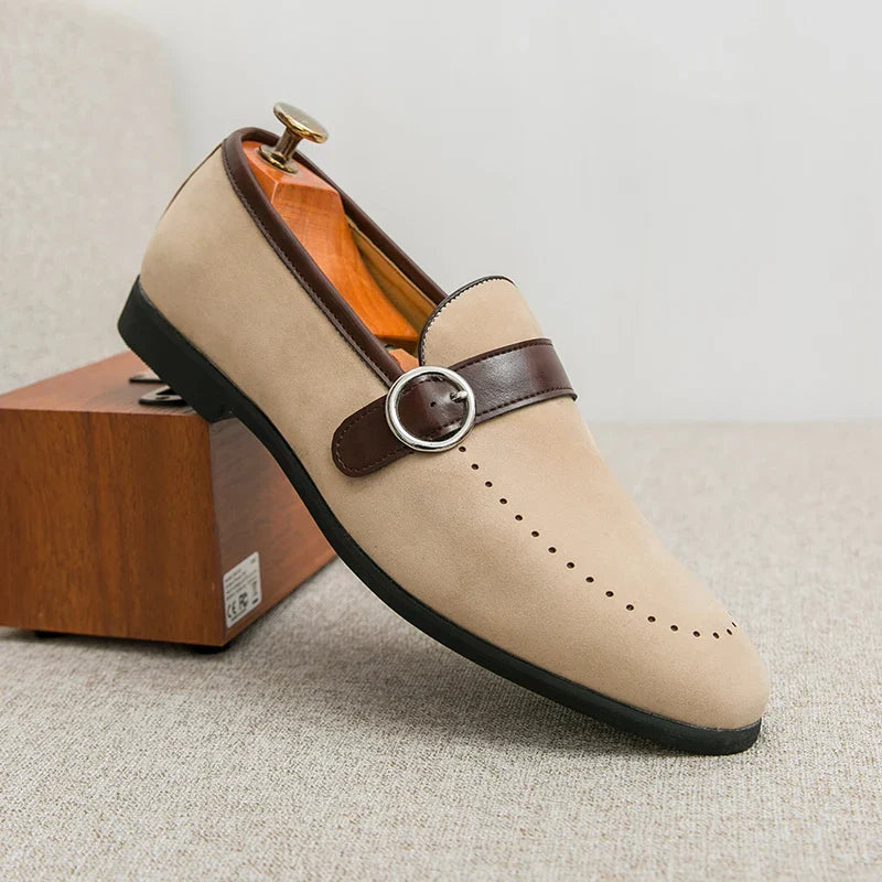 Valmont Suede Crest Loafer