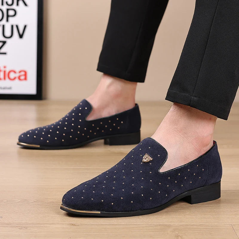 Regalia Noir Suede Loafers