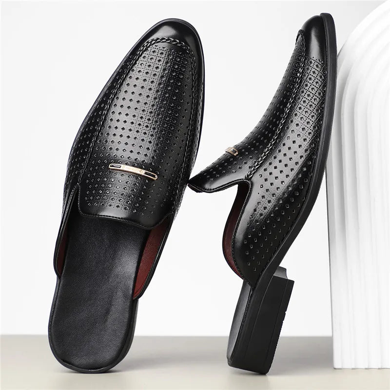 Carvelli Prestige Perforated Mules