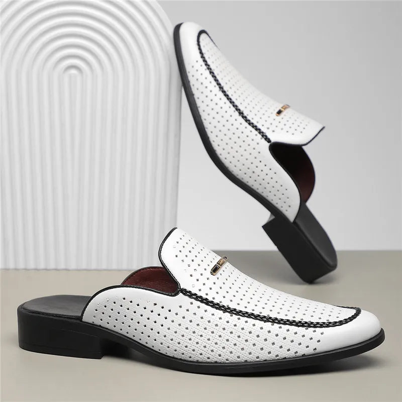 Carvelli Prestige Perforated Mules