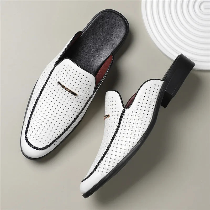 Carvelli Prestige Perforated Mules