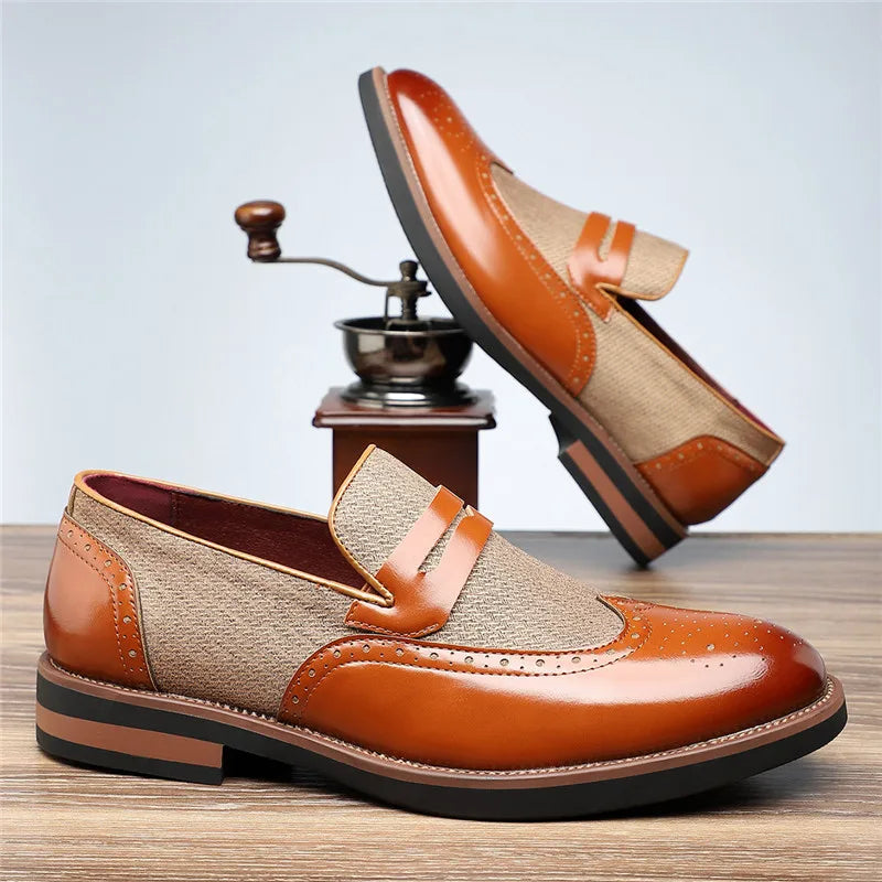 Saville Heritage Woven Leather Loafer