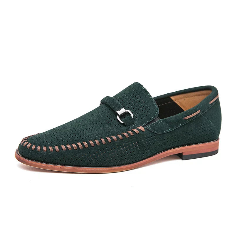 Lugano Handstitched Suede Loafers