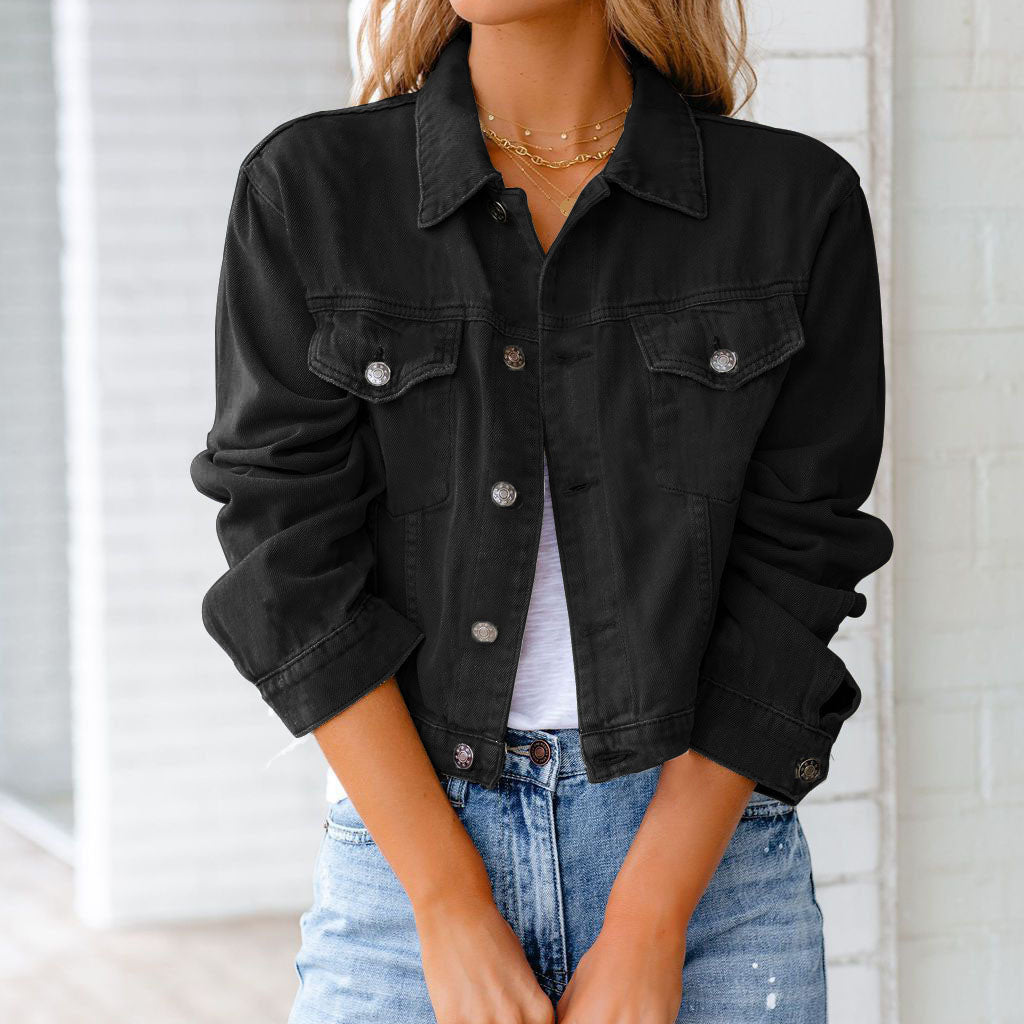Savannah Cropped Denim Jacket