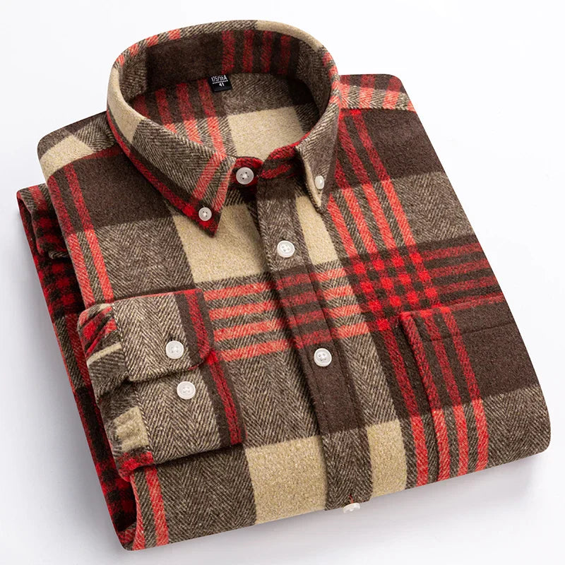 Stratford Plaid Cotton Shirt