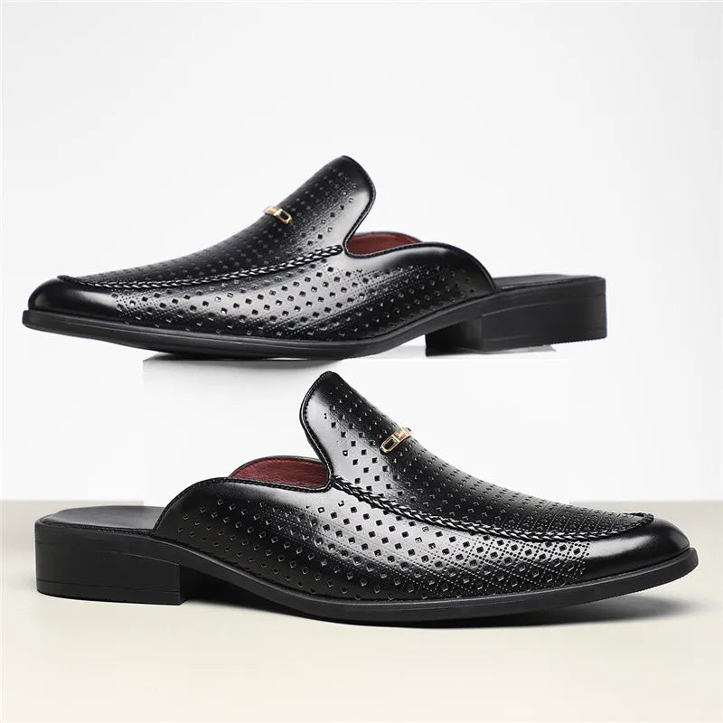 Carvelli Prestige Perforated Mules