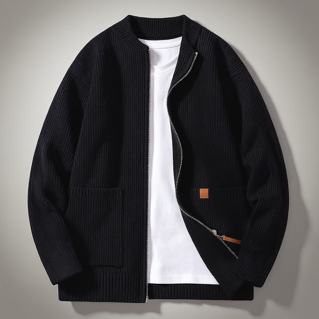 The Winslow Corded Zip Cardigan
