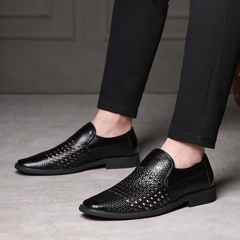 Carrington Perforated Leather Loafers