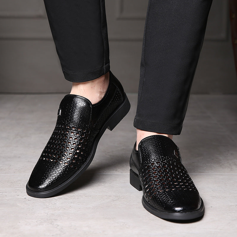 Carrington Perforated Leather Loafers