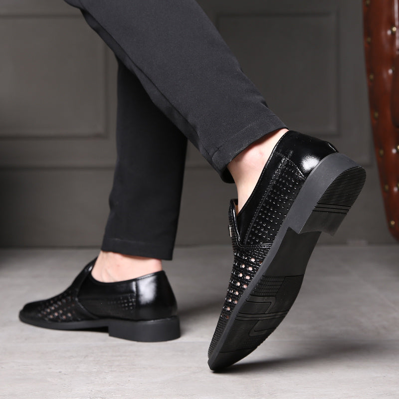 Carrington Perforated Leather Loafers