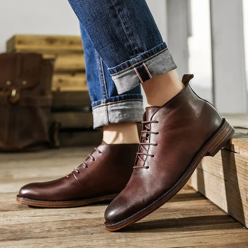 Camden Handcrafted Leather Ankle Boot