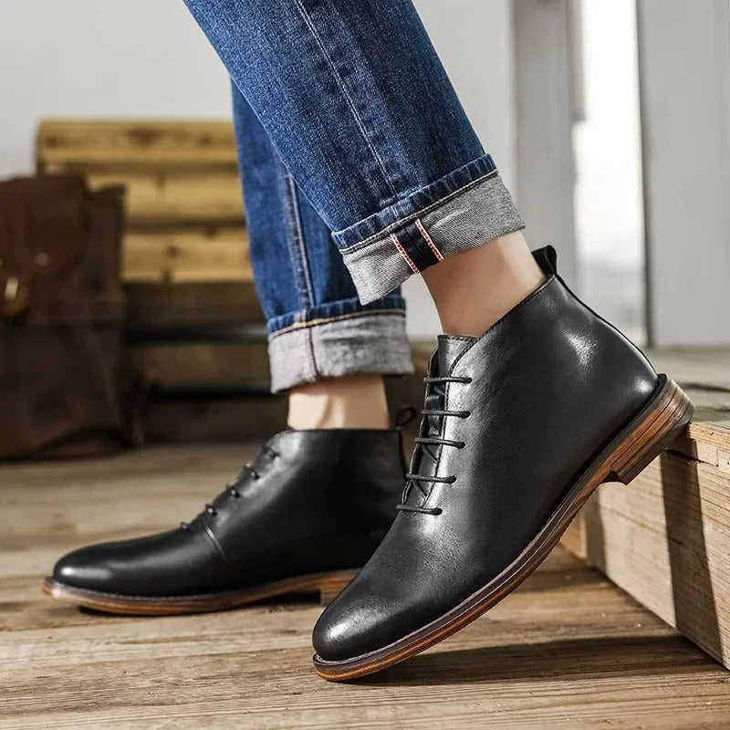 Camden Handcrafted Leather Ankle Boot