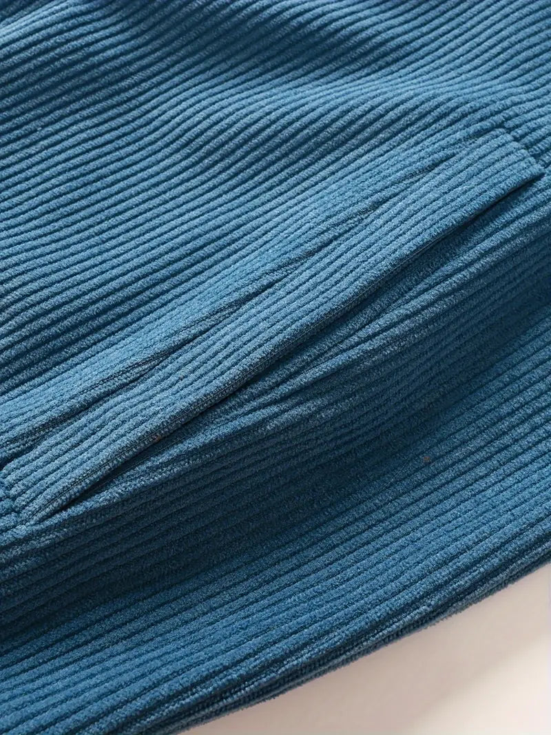 Bluehaven Corduroy Zip-Front Jacket