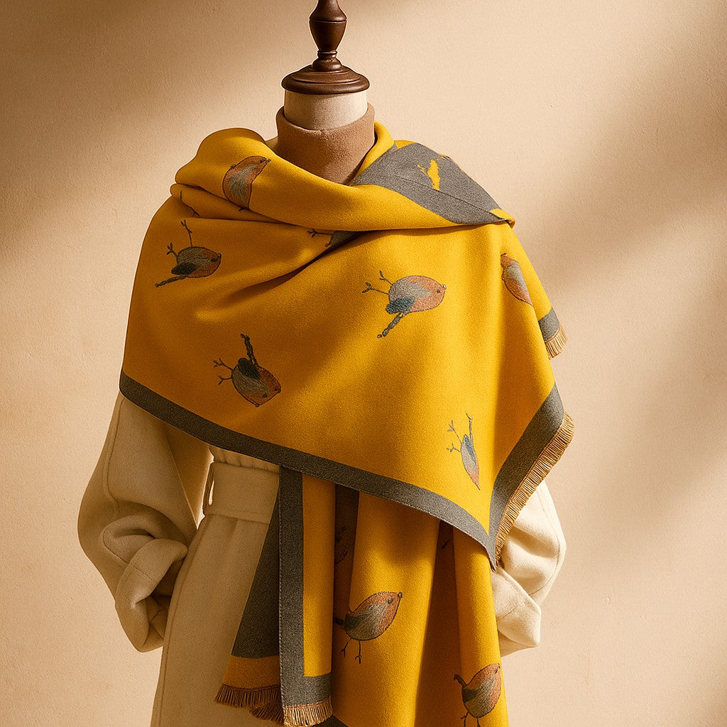 The Aviary Silk Scarf