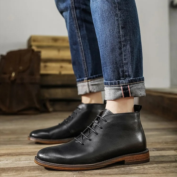Camden Handcrafted Leather Ankle Boot