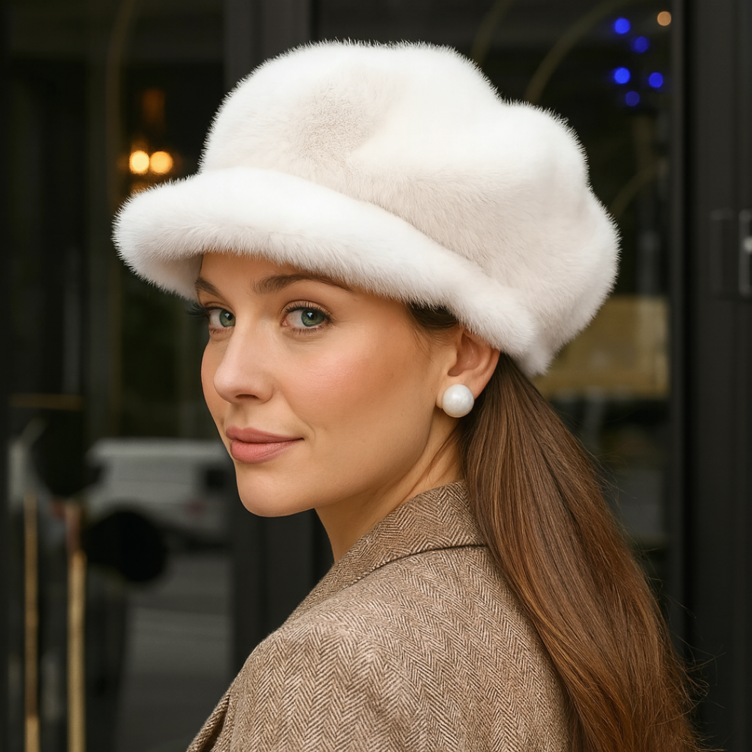 Heritage Faux Fur Cabbie Cap