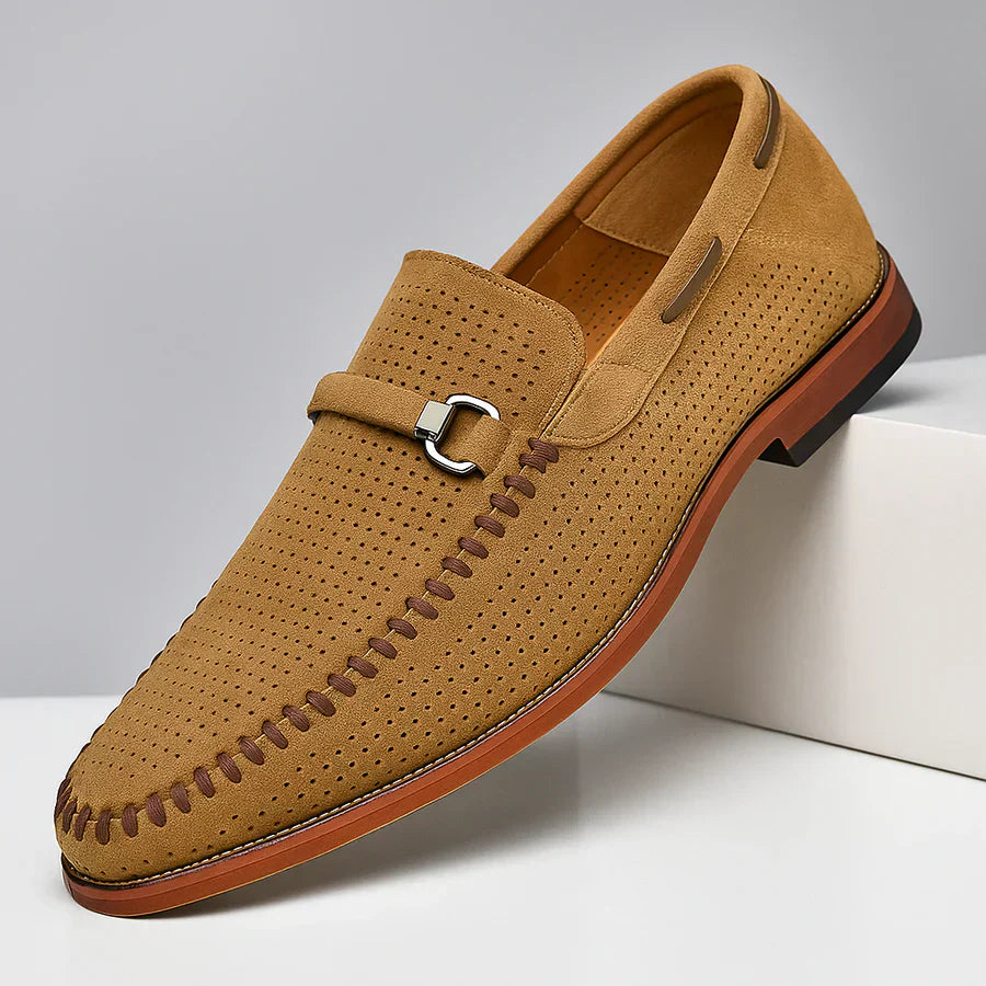 Lugano Handstitched Suede Loafers
